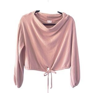 Le Lis Baby Soft Pink Long Sleeve Top Small
